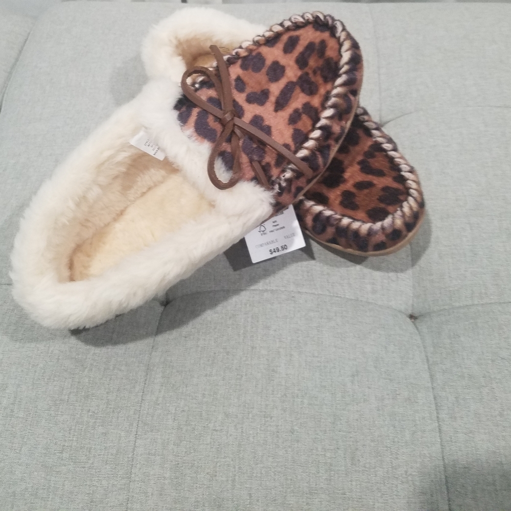 Leopard Print Moccasins